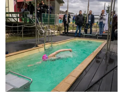 Композитный бассейн SwimTrack «56» 5,67*2,12*1,35*1,72 м., Франмер