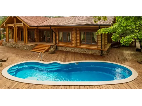 Композитный бассейн Валорис 10,00*3,73*1,1-2,0 м., Франмер
