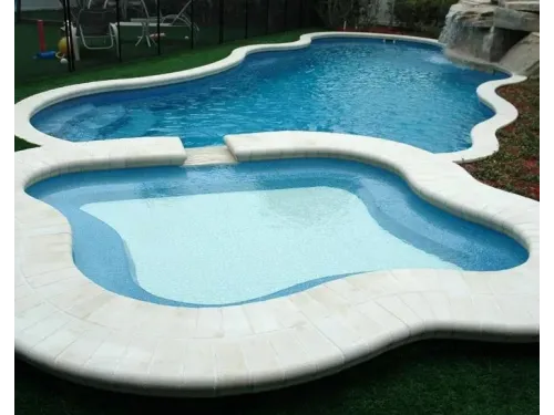 Композитный бассейн Воклюз с водопадом 3,33*2,40*0,90 м., Франмер