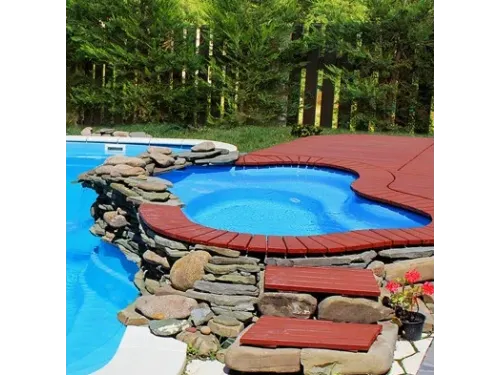 Композитный бассейн Воклюз с водопадом 3,33*2,40*0,90 м., Франмер