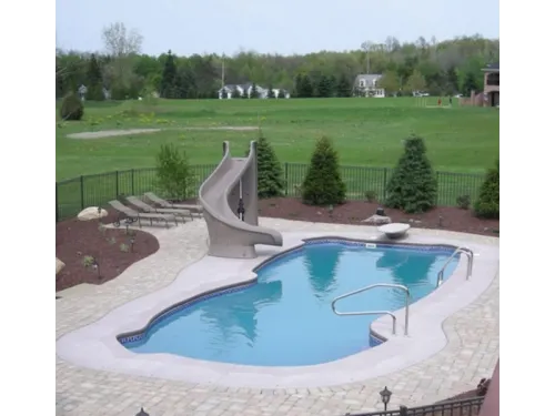 Композитный бассейн Балатон 7,6*3,7*1,1-1,6 м. FIBERPOOLS