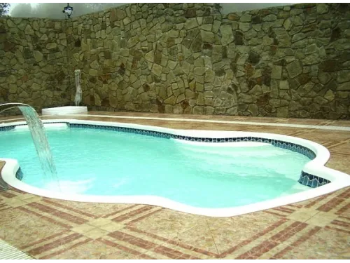 Композитный бассейн Балатон 7,6*3,7*1,1-1,6 м. FIBERPOOLS