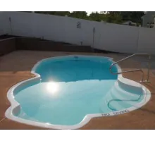 Композитный бассейн Балатон 7,6*3,7*1,1-1,6 м. FIBERPOOLS