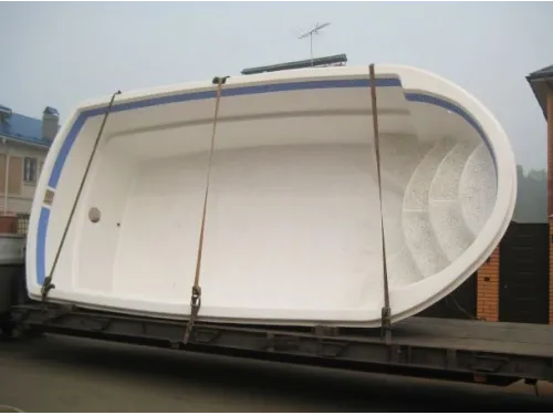 Композитный бассейн Леман 6,55*3,25*1,55 м. FIBERPOOLS