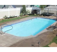 Композитный бассейн Онтарио 8,8*4,0*1,2-1,65 м. FIBERPOOLS