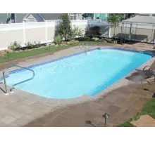 Композитный бассейн Онтарио 8,8*4,0*1,2-1,65 м. FIBERPOOLS
