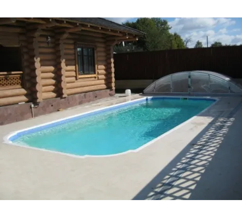 Композитный бассейн Торренс 10,15*4,25*1,5-2,0 м. FIBERPOOLS