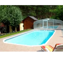 Композитный бассейн Торренс 10,15*4,25*1,5-2,0 м. FIBERPOOLS