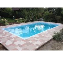 Композитный бассейн Юта 6,0*3,2*1,25-1,6 м. FIBERPOOLS