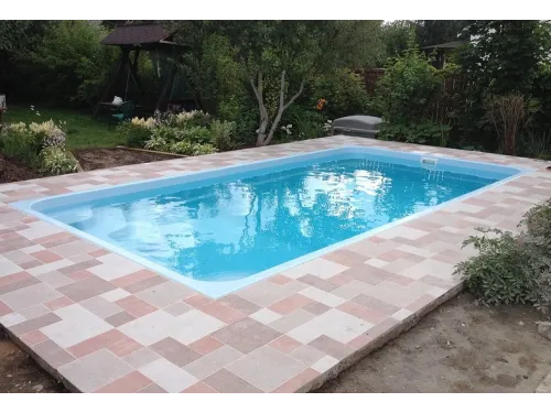 Композитный бассейн Юта 6,0*3,2*1,25-1,6 м. FIBERPOOLS