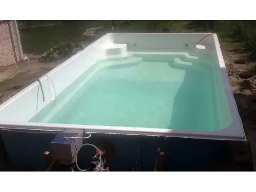 Композитный бассейн Юта 6,0*3,2*1,25-1,6 м. FIBERPOOLS