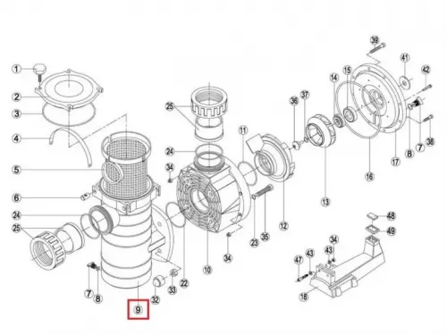 Корпус предфильтра насоса Kripsol Fiberpool (KAN) BCP500-1250