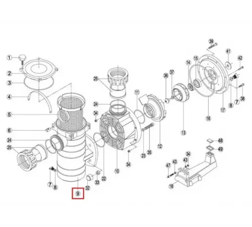 Корпус предфильтра насоса Kripsol Fiberpool (KAN) BCP500-1250