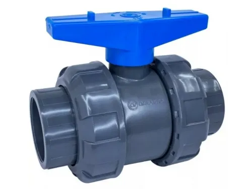 Кран шаровый разъемный д. 75 мм. ПВХ Aquaviva