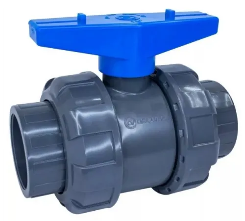 Кран шаровый разъемный д. 75 мм. ПВХ Aquaviva