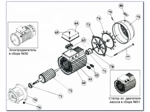 Насос (141 м3/ч, 8.7 кВт/ч, 380В) Kripsol Kriptоn KRF-1010В