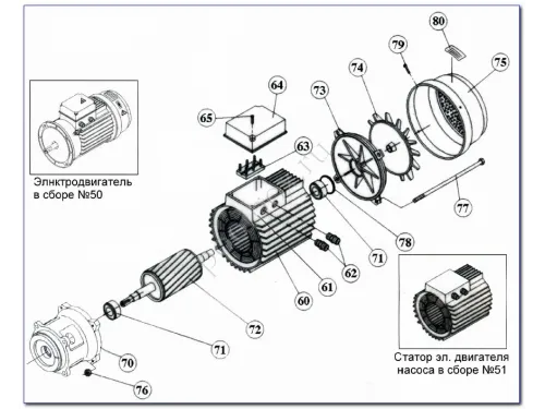 Насос (159 м3/ч, 10.7 кВт/ч, 380В) Kripsol Kriptоn KRF-1260В