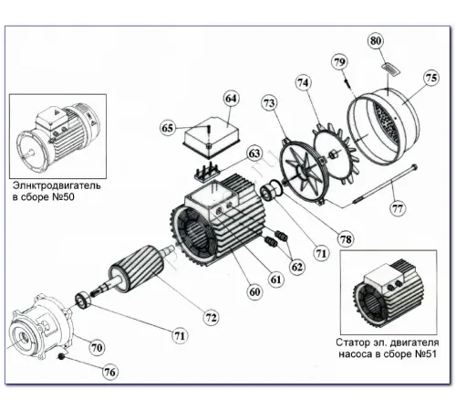 Насос (178 м3/ч, 13.3 кВт/ч, 380В) Kripsol Kriptоn KRB-1500В