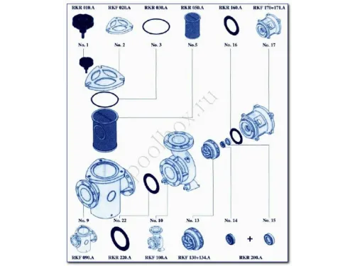Насос (111 м3/ч, 4.9 кВт/ч, 380В) Kripsol Kriptоn KRF-560В