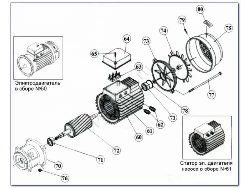 Насос (111 м3/ч, 4.9 кВт/ч, 380В) Kripsol Kriptоn KRF-560В