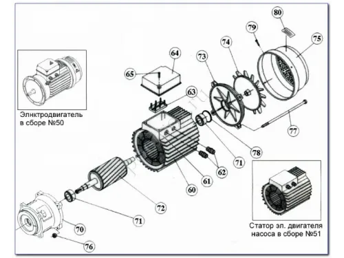 Насос (123 м3/ч, 7 кВт/ч, 380В) Kripsol Kriptоn KRF-760В