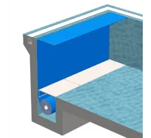 Крышка донной ниши В-3 для сматывающего устройства В-1