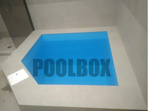 Полипропиленовая купель 1,5 х 1,5 х 1,5 м. с вырезом