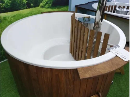 Купель композитная Polar Spa Стандарт 98 с отделкой из дерева, 175*98*110 см.