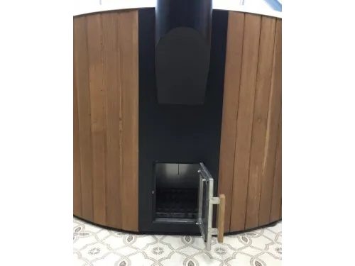 Купель композитная Polar Spa Стандарт 68 с отделкой из дерева, 130*68*110 см.