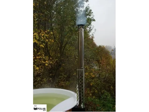 Купель композитная Polar Spa Стандарт 68 с отделкой из дерева, 130*68*110 см.