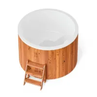 Купель композитная Polar Spa Комфорт 160 с отделкой из дерева, д.160*110 см.