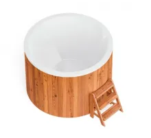 Купель композитная Polar Spa Комфорт 195 с отделкой из дерева, д.195*110 см.