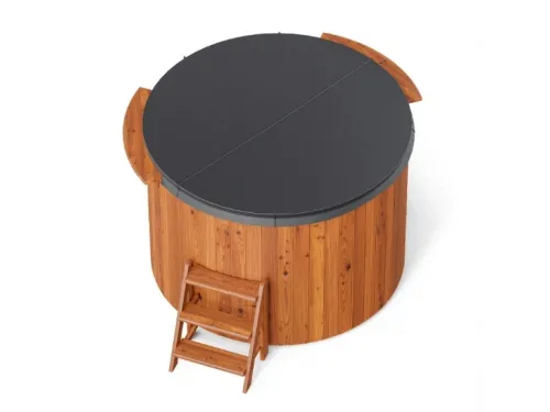 Купель композитная Polar Spa Комфорт 220 с отделкой из дерева, д.220*110 см.