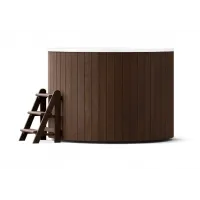 Купель композитная Polar Spa Комфорт 220 с отделкой из дерева, д.220*110 см.