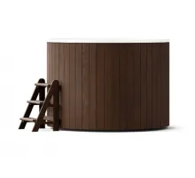 Купель композитная Polar Spa Комфорт 220 с отделкой из дерева, д.220*110 см.