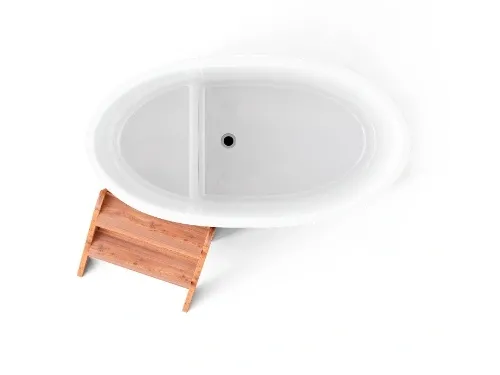 Купель композитная Polar Spa Стандарт 68 с отделкой из дерева, 130*68*110 см.