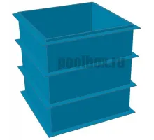 Полипропиленовая купель 1,5 х 1,5 х 1,5 м.