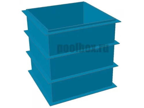Полипропиленовая купель 1,5 х 1,5 х 1,5 м.