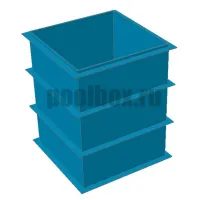 Полипропиленовая купель 1,5 х 1,5 х 1,8 м.