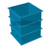 Полипропиленовая купель 1,5 х 1,5 х 1,8 м.