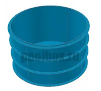 Полипропиленовая купель д. 1,4 х 1,5 м. круглая