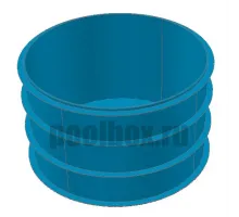 Полипропиленовая купель д. 1,4 х 1,5 м. круглая