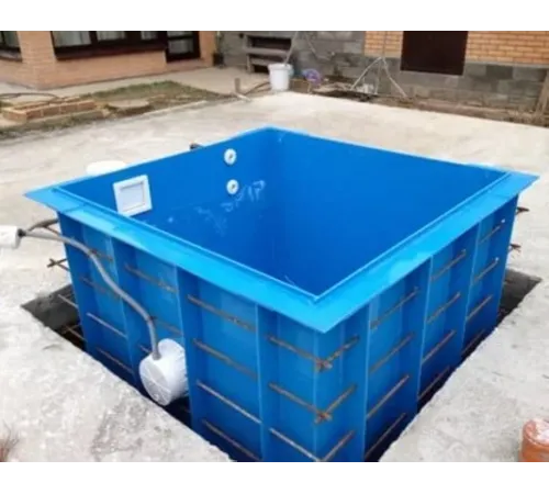 Полипропиленовая купель 1,5 х 0,8 х 1,5 м.