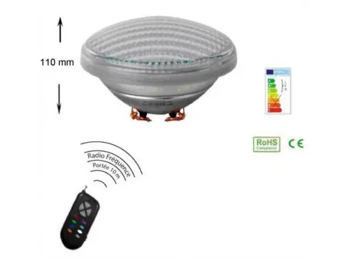 Лампа (25 Вт) светодиодная LED белая AquaViva GAS PAR56-360 LED SMD White Cold