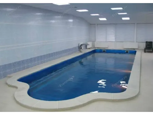 Композитный бассейн Ле Ман 10,90*3,70*1,26-1,64 м., Франмер
