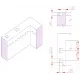 Лестница 2 ст. (у.б.) Flexinox PARALLEL из нержавеющей стали AISI-304