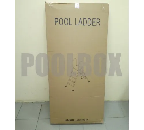 Лестница 4+4 ст. (стремянка) Mayer Schwimmbad AISI-304 5521