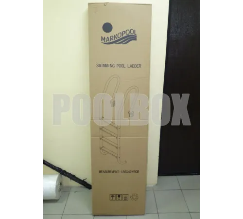 Лестница 4 ст. (у.б.) MP SF из нерж. стали AISI-304 (MIXTA)