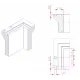 Лестница 4 ст. (ш.б.) Flexinox OVERFLOW из нержавеющей стали AISI-304