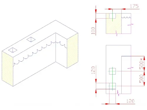 Лестница 4 ст. (у.б.) Flexinox WALL из нержавеющей стали AISI-304